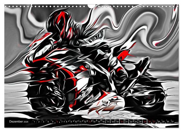 Produktbild: Fullspeed on two Wheels (Wandkalender 2026 DIN A3 quer), CALVENDO Monatskalender