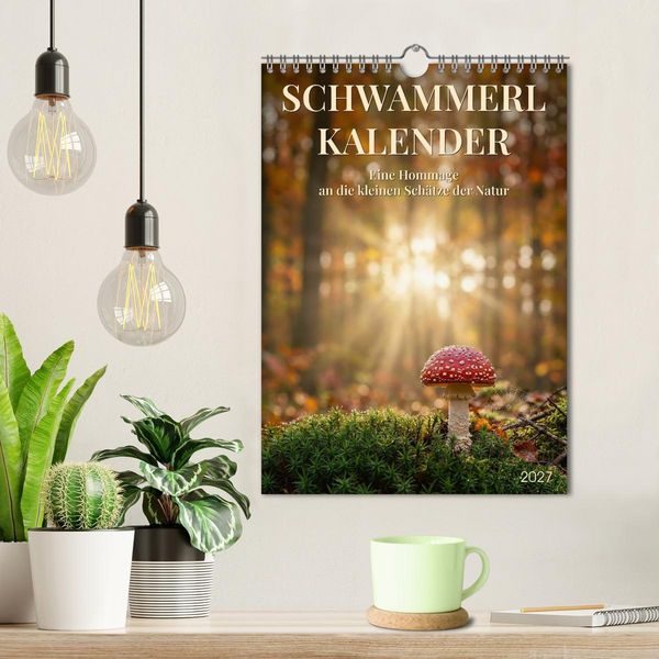 Produktbild: SCHWAMMERLKALENDER (Wandkalender 2027 DIN A4 hoch), CALVENDO Monatskalender