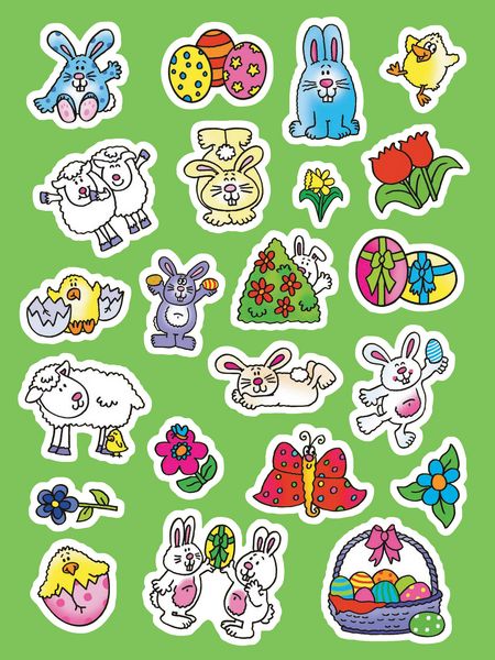 Produktbild: Malbuch Ostern mit Stickern