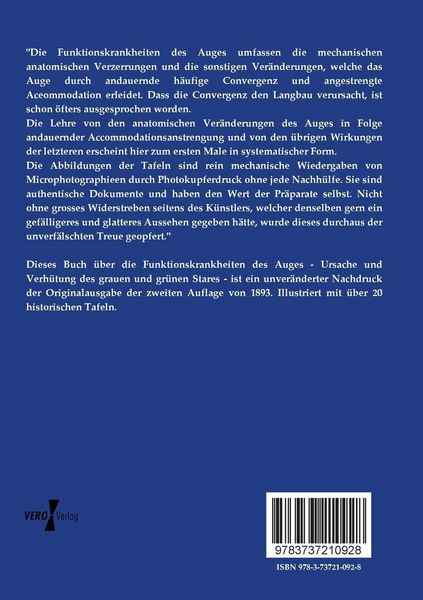 Produktbild: Die Funktionskrankheiten des Auges