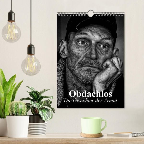Produktbild: Obdachlos. Die Gesichter der Armut (Wandkalender 2026 DIN A4 hoch), CALVENDO Monatskalender