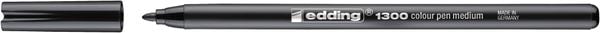 Produktbild: edding 1300 Fasermaler medium schwarz