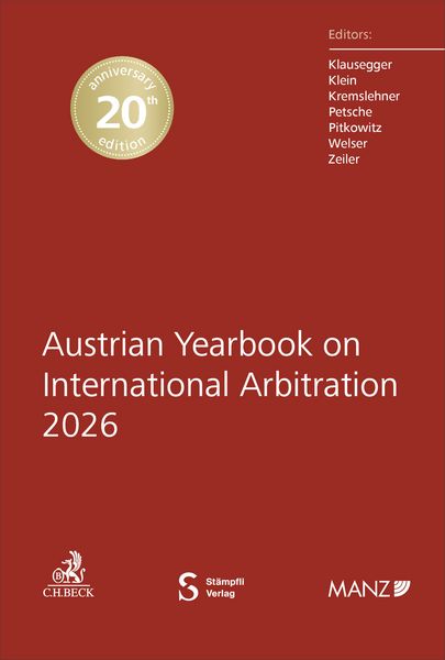 Produktbild: Austrian Yearbook on International Arbitration 2026
