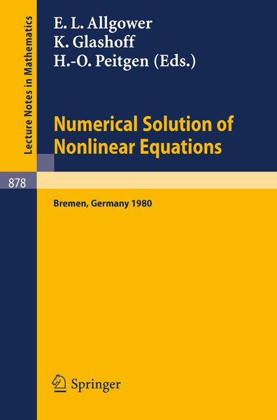 Produktbild: Numerical Solution of Nonlinear Equations