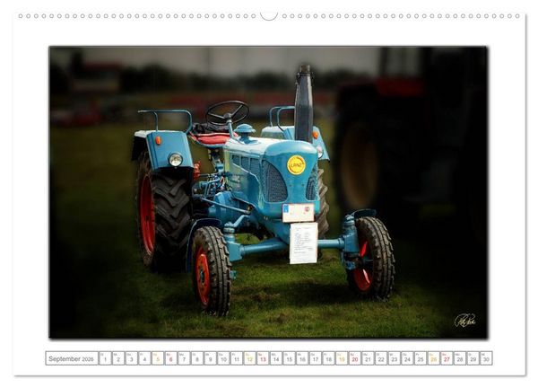 Produktbild: Oldtimer - Trecker Liebe (hochwertiger Premium Wandkalender 2026 DIN A2 quer), Kunstdruck in Hochglanz