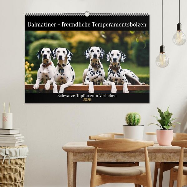 Produktbild: Dalmatiner - freundliche Temperamentsbolzen (Wandkalender 2026 DIN A2 quer), CALVENDO Monatskalender