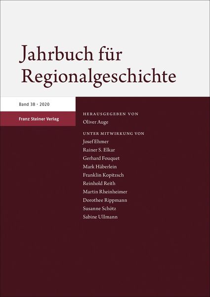 Produktbild: Jahrbuch f&uuml;r Regionalgeschichte 38 (2020)