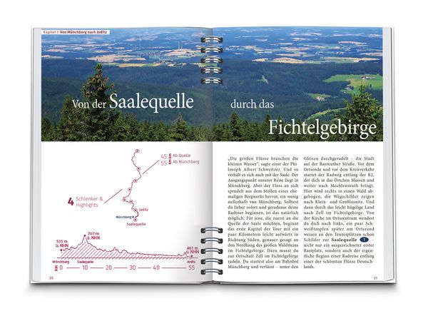 Produktbild: KOMPASS Radreisef&uuml;hrer Saaleradweg