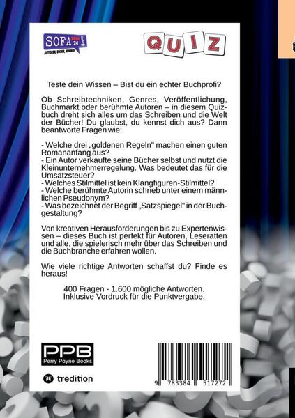 Produktbild: Das gro&szlig;e Quiz f&uuml;r Schriftsteller & Literaturfans