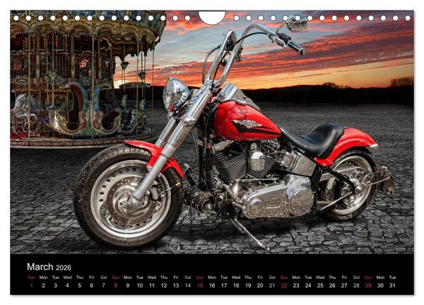 Produktbild: Motorbike Dreams (Wall Calendar 2026 DIN A4 landscape), CALVENDO 12 Month Wall Calendar