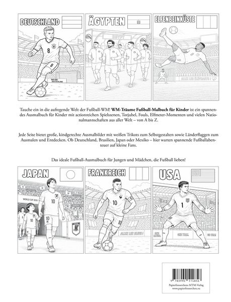 Produktbild: WM-Tr&auml;ume - Fu&szlig;ball-Malbuch f&uuml;r Kinder