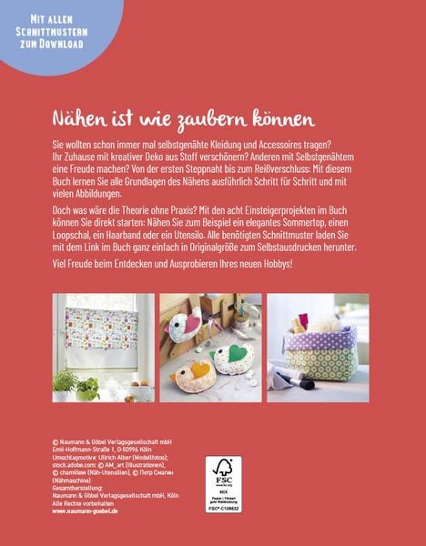 Produktbild: N&auml;hen lernen I Vom ersten Stich bis zum Lieblingsst&uuml;ck