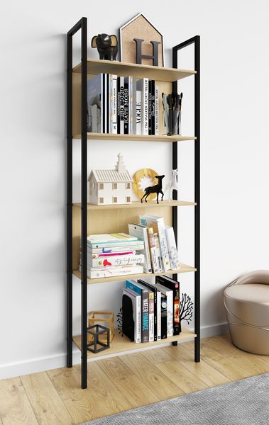 Produktbild: Holz Metall Stand Regal B&uuml;ro B&uuml;cher Flakos 5fach