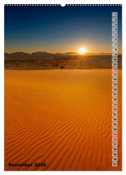 Produktbild: WHITE SANDS NATIONAL MONUMENT W&uuml;stenimpressionen (hochwertiger Premium Wandkalender 2026 DIN A2 hoch), Kunstdruck in Hochglanz