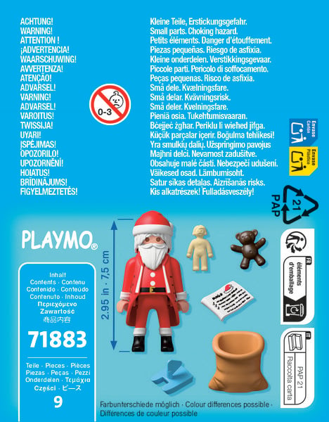 Produktbild: 71883 Weihnachtsmann mit Wunschzettel