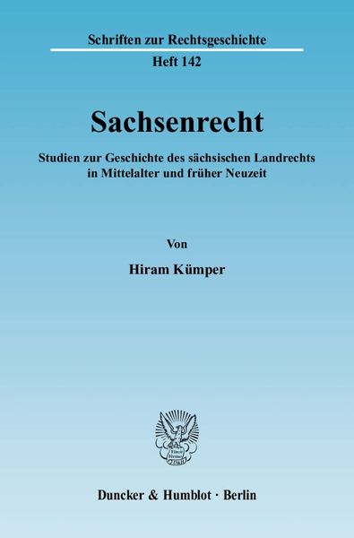 Produktbild: Sachsenrecht.