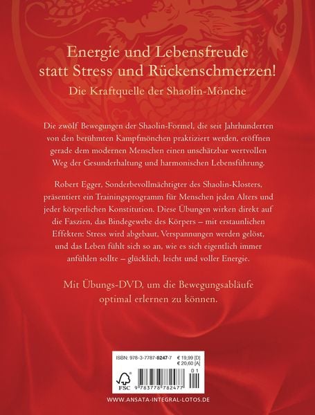 Produktbild: Die Shaolin-Formel (inkl. DVD)