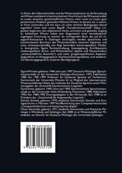 Produktbild: Wissenstransfer zwischen Experten und Laien