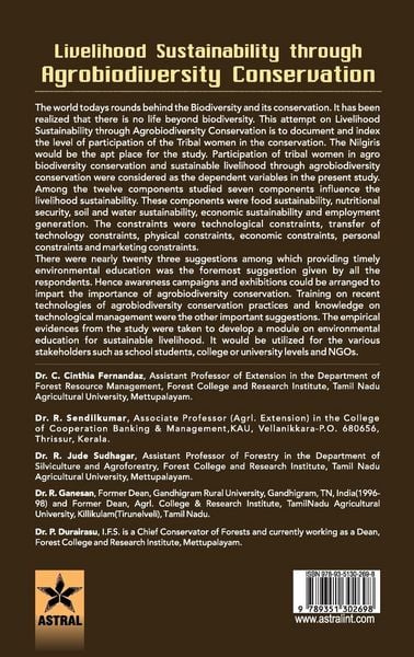 Produktbild: Livelihood Sustainability through Agro-biodiversity Conservation- A Socio-Economic Study