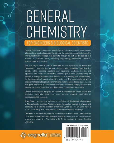 Produktbild: General Chemistry for Engineers and Biological Scientists