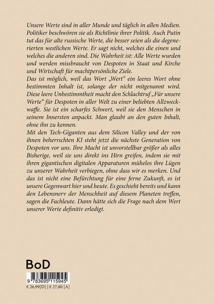 Produktbild: Glanz und Elend unserer Werte