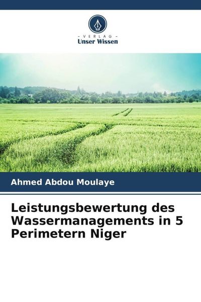 Produktbild: Leistungsbewertung des Wassermanagements in 5 Perimetern Niger