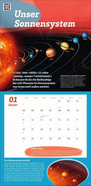 Produktbild: WAS IST WAS Entdecke das Weltall Broschurkalender 2027