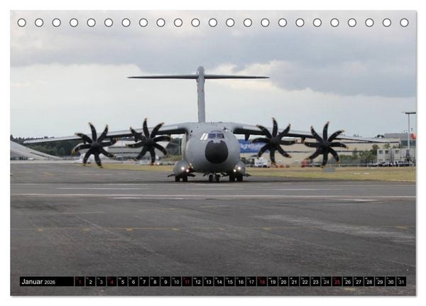 Produktbild: Augenblicke in der Luft: Airbus A400M (Tischkalender 2026 DIN A5 quer), CALVENDO Monatskalender