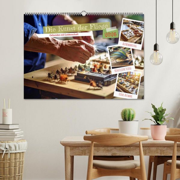 Produktbild: Die Kunst der Fliege (Wandkalender 2026 DIN A2 quer), CALVENDO Monatskalender