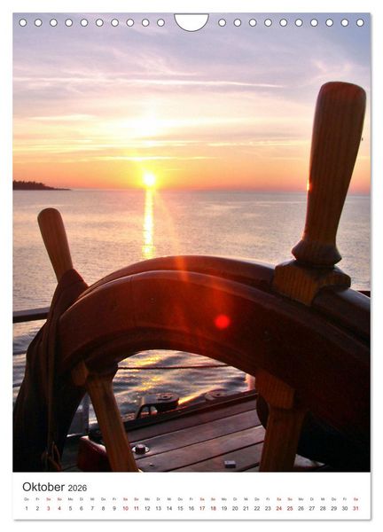 Produktbild: Unter wei&szlig;en Segeln - Mit einem Dreimaster auf der Ostsee (Wandkalender 2026 DIN A4 hoch), CALVENDO Monatskalender