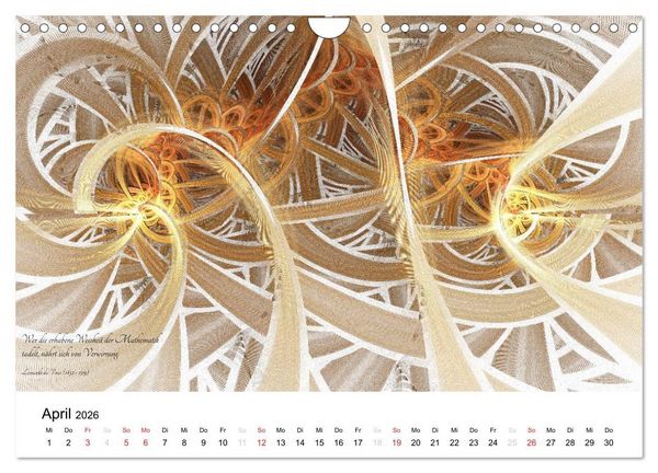 Produktbild: Mathematik - Grafiken und Zitate 2026 (Wandkalender 2026 DIN A4 quer), CALVENDO Monatskalender