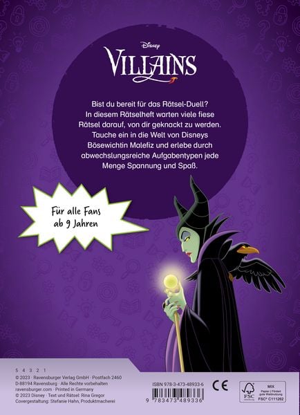Produktbild: Disney Villains - Fiese Rätsel mit Malefiz