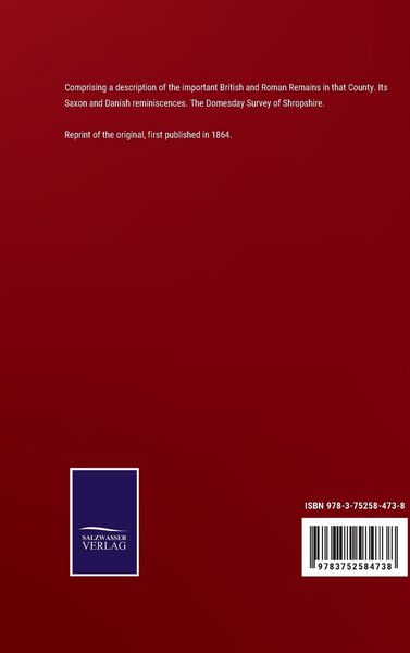 Produktbild: Shropshire, its Early History and Antiquities