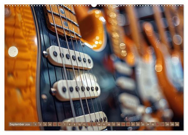 Produktbild: Wegbegleiter Gitarre (hochwertiger Premium Wandkalender 2026 DIN A2 quer), Kunstdruck in Hochglanz