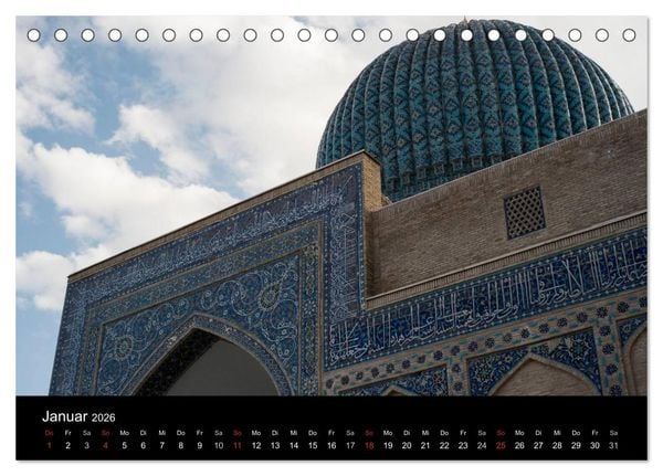 Produktbild: Usbekistan (Tischkalender 2026 DIN A5 quer), CALVENDO Monatskalender