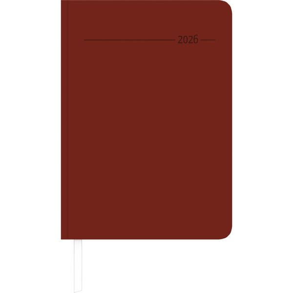 Wochenplaner Tucson rot 2026 - Büro-Kalender A5 - Cheftimer - red - 1 Woche 2 Seiten - 128 Seiten - Tucson-Einband - Zettler
