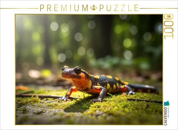 Produktbild: CALVENDO Puzzle Molch auf dem Waldboden | 1000 Teile Lege-Gr&ouml;&szlig;e 64x48cm Foto-Puzzle f&uuml;r gl&uuml;ckliche Stunden