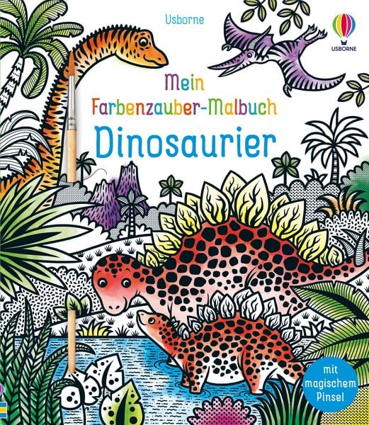 Mein Farbenzauber-Malbuch: Dinosaurier, Taschenbuch von Lucy Bowman, Usborne, 9781035700257
