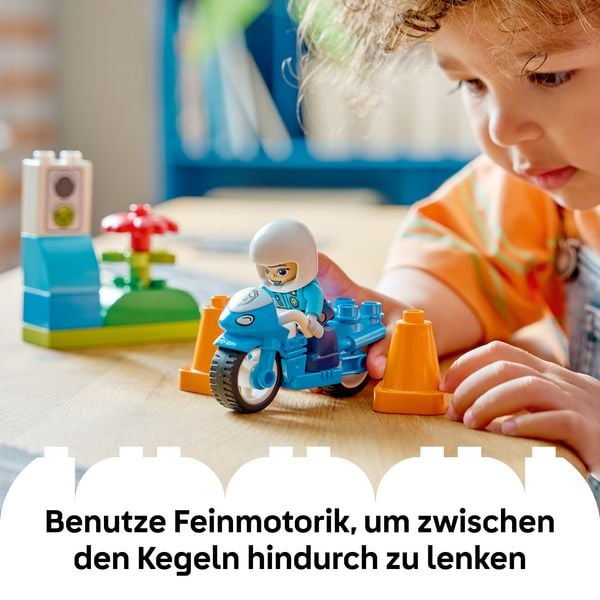 Produktbild: LEGO DUPLO Town 10471 Blaues Polizeimotorrad, Lernspielzeug Kleinkinder