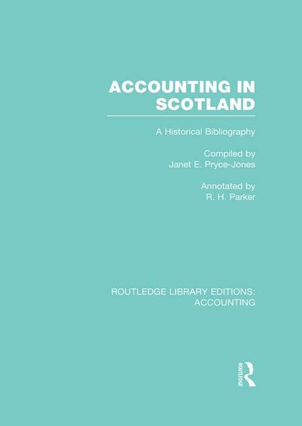 Produktbild: Accounting in Scotland (RLE Accounting)