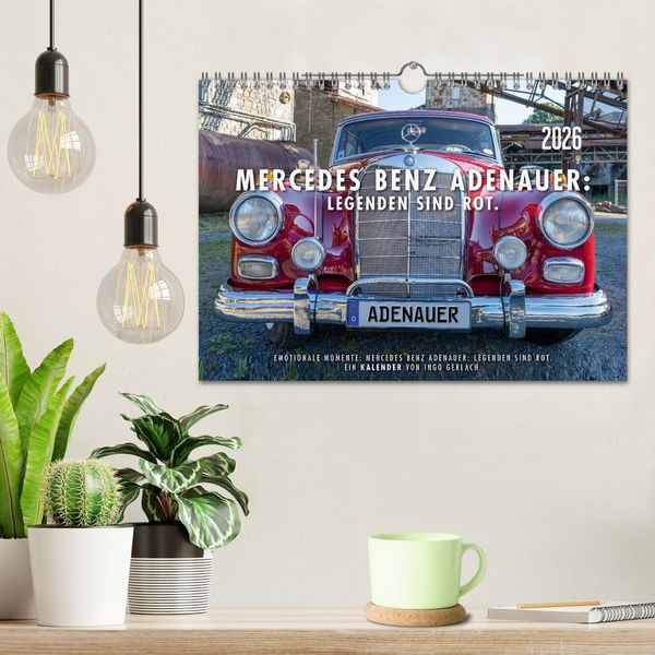 Produktbild: Mercedes Benz Adenauer: Legenden sind rot. (Wandkalender 2026 DIN A4 quer), CALVENDO Monatskalender