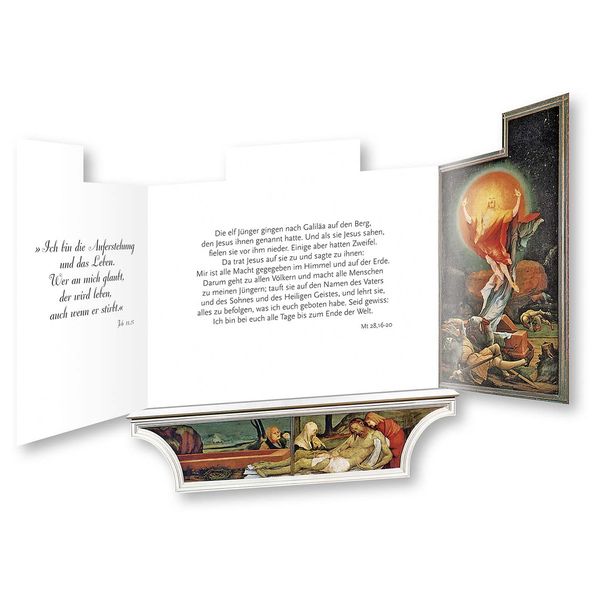 Produktbild: 3er-Set Altarfalz-Karte »Auferstehung Christi«
