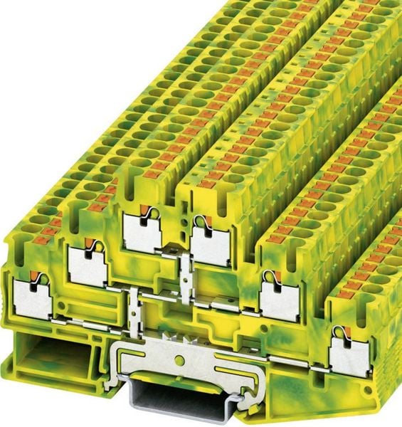 Phoenix Contact 3210525 Dreistock-Schutzleiterklemme 5.2 mm Schnellanschluss Grün, Gelb 1 St.