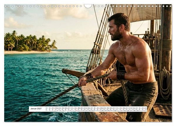 Produktbild: Echte Kerle &ndash; Aussteiger (Wandkalender 2027 DIN A3 quer), CALVENDO Monatskalender