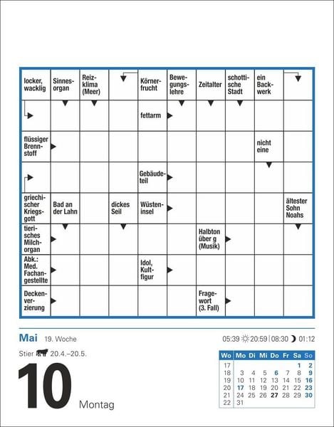 Produktbild: Kreuzwortr&auml;tsel Tagesabrei&szlig;kalender 2027