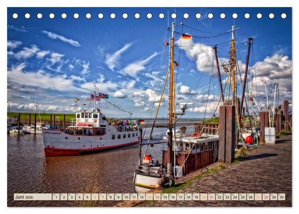 Produktbild: Friesland - Nordseebad Dangast (Tischkalender 2026 DIN A5 quer), CALVENDO Monatskalender