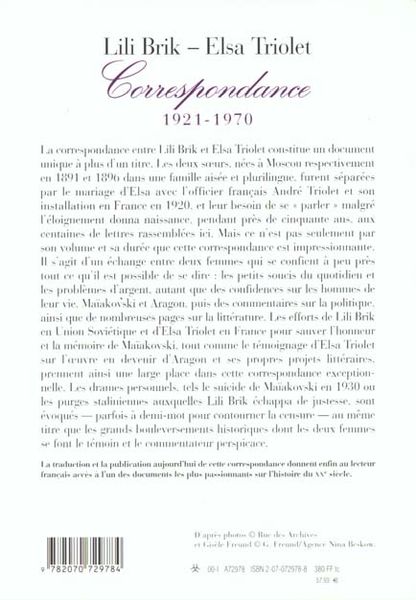 Produktbild: Correspondance: 1921-1970