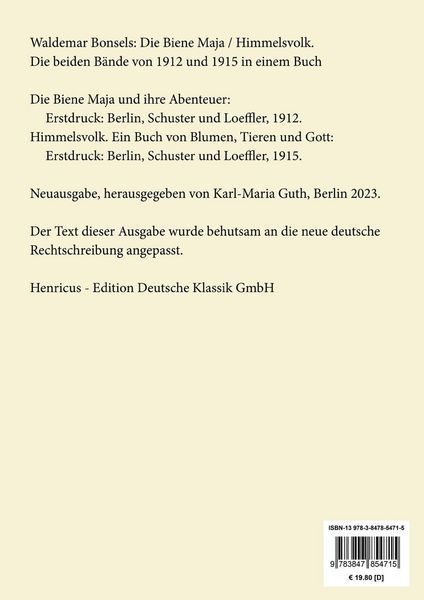 Produktbild: Die Biene Maja / Himmelsvolk (Gro&szlig;druck)