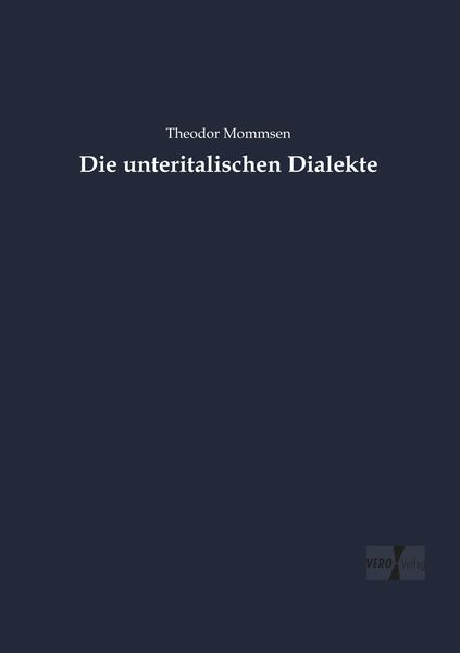 Produktbild: Die unteritalischen Dialekte