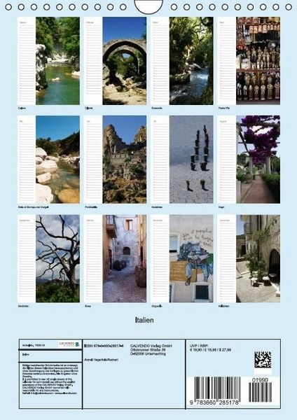 Produktbild: Italien (Wandkalender immerw&auml;hrend DIN A4 hoch)
